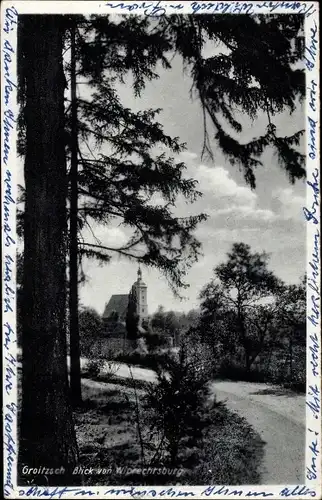 Ak Groitzsch in Sachsen, Blick von der Wiprechtsburg