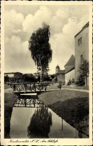 Ak Finsterwalde in der Niederlausitz, Am Schloss