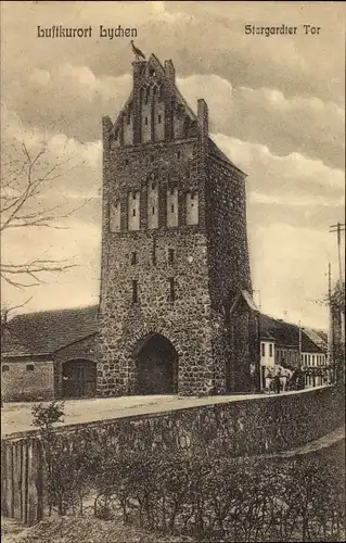 Ak Lychen in der Uckermark, Stargardter Tor