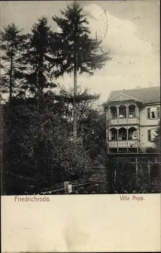 Ak Friedrichroda im Thüringer Wald, Villa Popp