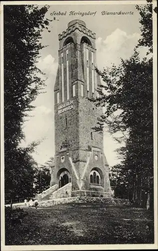 Ak Ostseebad Heringsdorf auf Usedom, Bismarckwarte