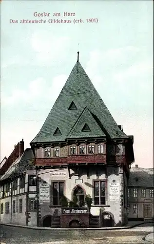 Ak Goslar am Harz, Das altdeutsche Gildehaus