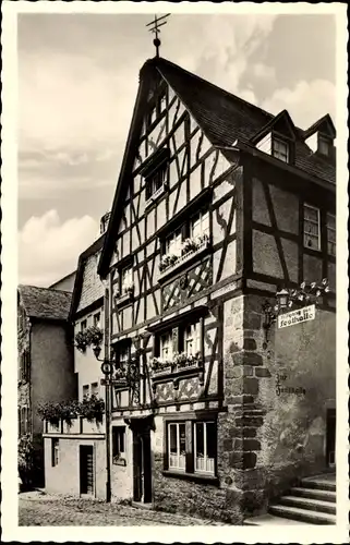 Ak Traben Trarbach an der Mosel, Alte Rathausschenke Anno 1674