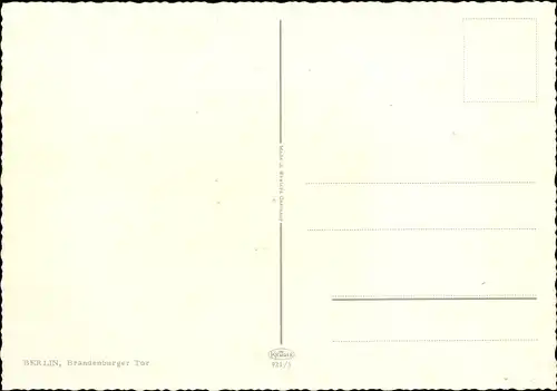 Ak Berlin Mitte, Blick durch das Brandenburger Tor
