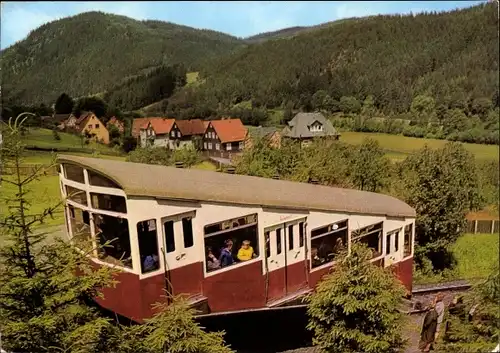 Ak Oberweißbach im Thüringer Wald, Oberweißbacher Bergbahn an der Talstation Obstfelderschmiede