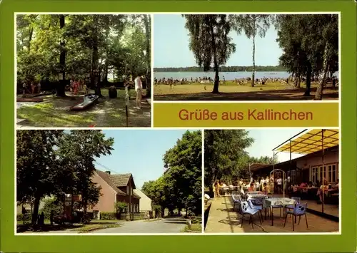 Ak Kallinchen Zossen, Minigolfanlage, Strandbad, Eisdiele Olivia am Motzener See