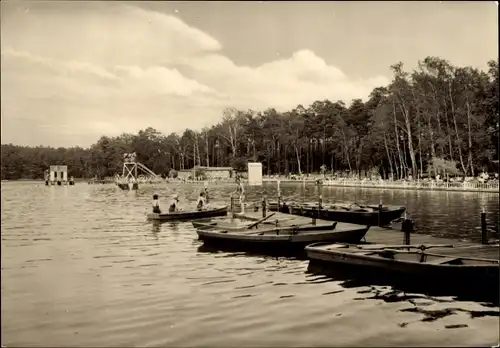 Ak Schmannewitz Dahlen in Sachsen, Waldbad