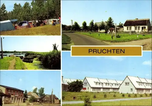 Ak Pruchten Ribnitz Damgarten Mecklenburg Vorpommern, Zeltplatz, Gasthaus Zum Fährmann, Feriendorf