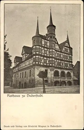 Ak Duderstadt im Eichsfeld, Rathaus