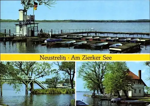 Ak Neustrelitz in Mecklenburg, Am Zierker See