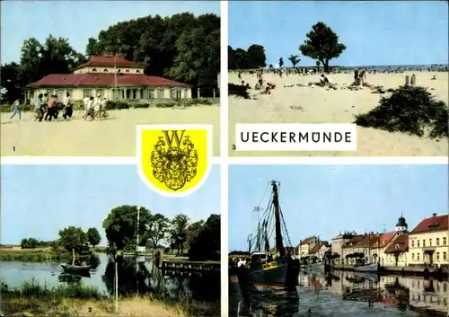 Ak Ueckermünde in Vorpommern, HOG im Strandbad, Am Hafen