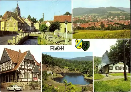 Ak Floh Seligenthal in Thüringen, Flohbach, FDGB-Erholungsheim Freundschaft, Bergsee, Maßkopf