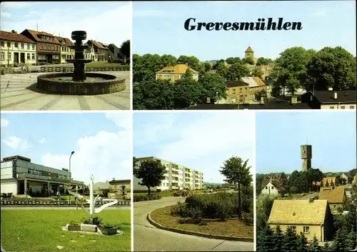 Ak Grevesmühlen in Mecklenburg, Platz der Jugend, Versorgungszentrum, Neubaugebiet Kastanienallee