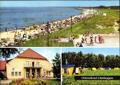 Ak Ostseebad Dierhagen, FDGB-Heim Ernst Moritz Arndt, Zeltplatz