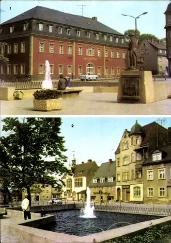 Ak Brand Erbisdorf Sachsen, Brander Hof, Rathaus am Markt