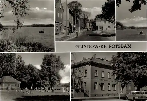 Ak Glindow Werder an der Havel, Teilansichten, Gaststätte Deutsches Haus
