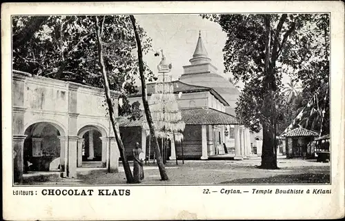 Ak Kelani Sri Lanka, Blick auf einen Buddhisten Tempel