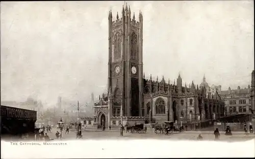 Ak Manchester England, The Cathedral