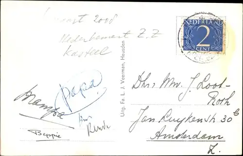 Ak Heusden Nordbrabant Niederlande, Kasteel