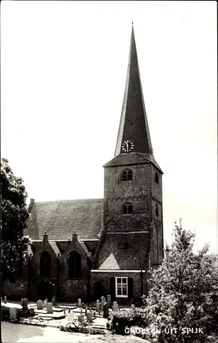 Ak Spijk Groningen, Ned. Herv. Kerk
