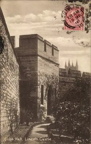 Ak Lincoln Lincolnshire England, Cobb Hall, Castle