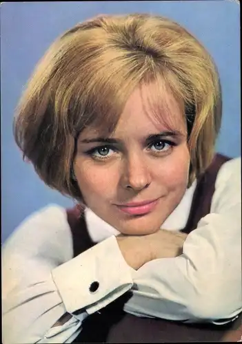 Ak Schauspielerin Monika Lennartz, Portrait, Defa Film, Das Lied der Matrosen