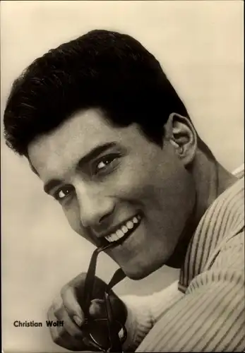 Ak Schauspieler Christian Wolff, Portrait, Rheinsberg, Brille