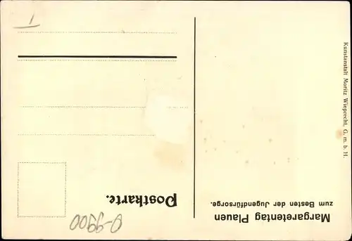 Künstler Ak Söllner, Plauen im Vogtland, Margaretentag 1911 zum Besten der Jugendfürsorge