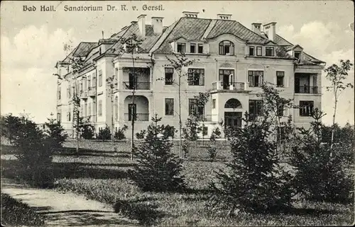 Ak Bad Hall Oberösterreich, Sanatorium Dr. R. v. Gerstl