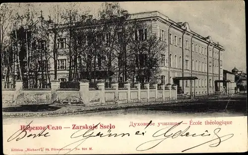 Ak Sankt Petersburg Russland, Zarskoje Sselo, Ecole theologique