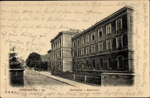 Ak Freiberg in Sachsen, Gymnasium, Albertinum