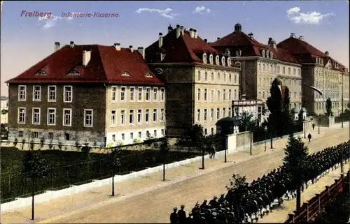 Ak Freiberg in Sachsen, Infanterie-Kaserne