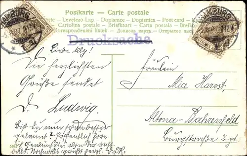 Ak Liebespaar fährt Automobil, Ausflug