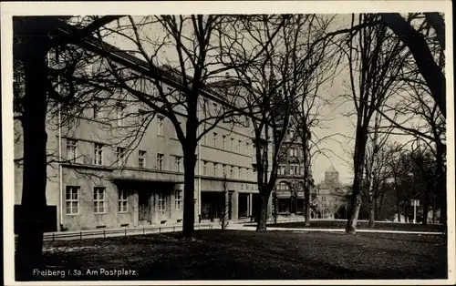 Ak Freiberg in Sachsen, Am Postplatz