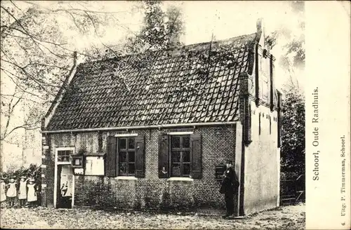 Ak Schoorl Nordholland Niederlande, Altes Rathaus