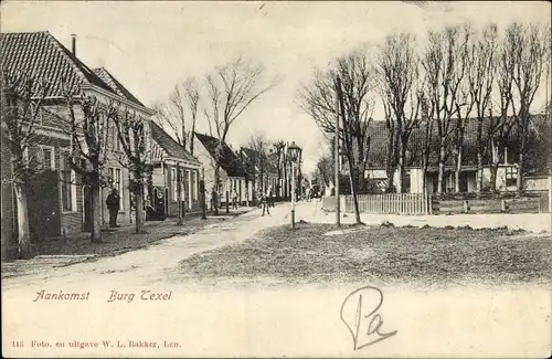 Ak Den Burg Texel Nordholland Niederlande, Aankomst