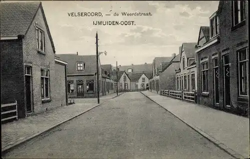 Ak Velseroord Ijmuiden Velsen Nordholland Niederlande, de Weerdstraat