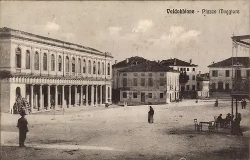 Ak Valdobbiadene Veneto Italien, Piazza Maggiore