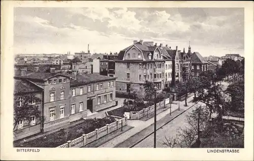 Ak Bitterfeld in Sachsen Anhalt, Lindenstraße