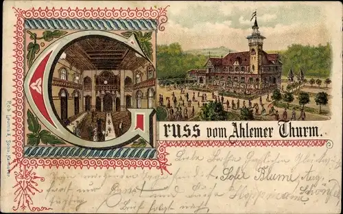 Litho Ahlem Hannover in Niedersachsen, Ahlemer Turm, Saal