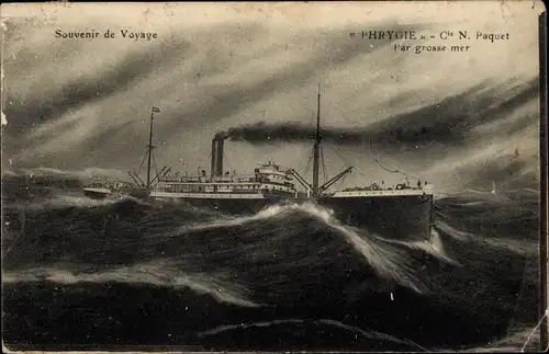 Ak Dampfer Phrygie, Compagnie de Navigation Paquet, CNP