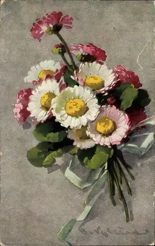 Künstler Ak Klein, Catharina, Gänseblümchen