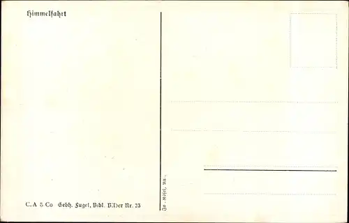 Künstler Ak Fugel, Gebh., Biblische Szene, Himmelfahrt