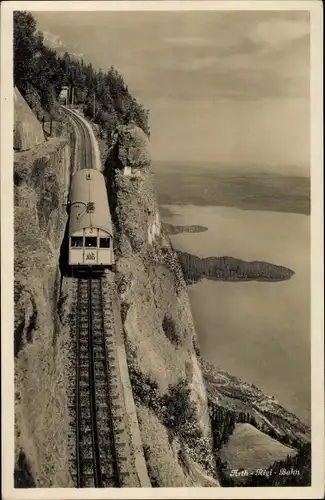 Ak Goldau Arth Kanton Schwyz, Arth Rigi Bahn, Zahnradbahn