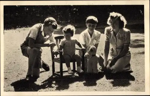 Ak Prinzessin Josephine Charlotte, Baudouin, Albert, Alexandre Emmanuel, Belgien