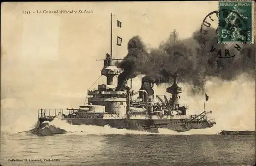 Ak Französisches Kriegsschiff, Cuirassé d'Escadre St. Louis
