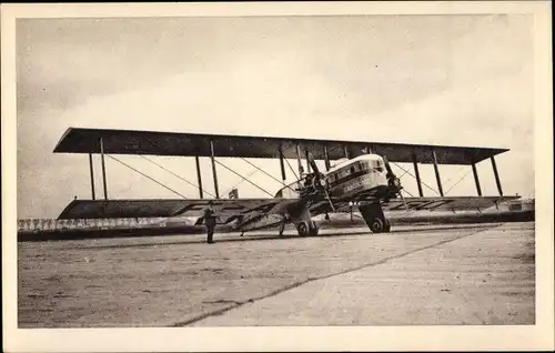 Ak Französisches Passagierflugzeug, Air Union, Goliath, Farman, Moteurs Jupiter