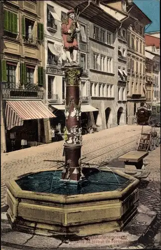 Ak Bern Stadt Kanton Bern, Sackpfeiferbrunnen