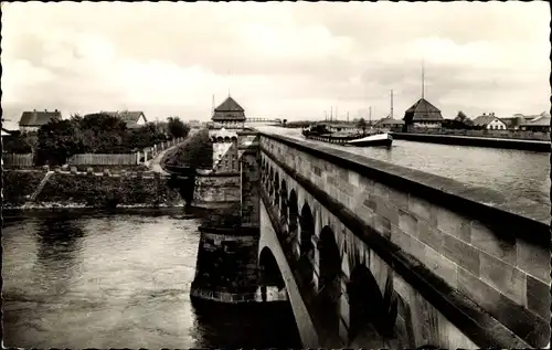 Ak Minden in Westfalen, Mittellandkanal-Überführung über die Weser