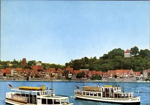 Ak Lauenburg an der Elbe, Weiße Elbeflotte, Schiffe